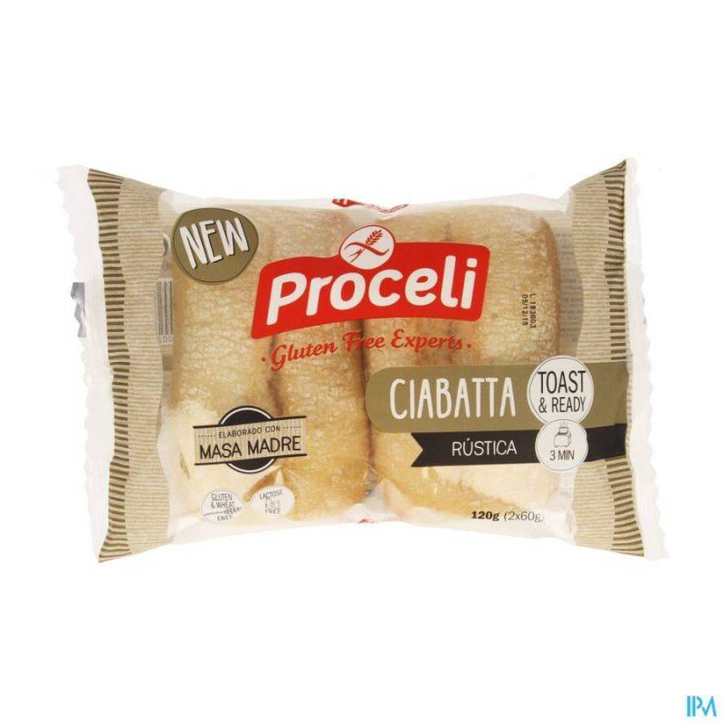 PROCELI CIABATTA RUSTICA 120G 2X60G