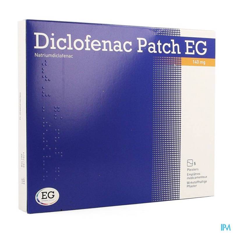 DICLOFENAC PATCH EG 140MG PLEISTER 5