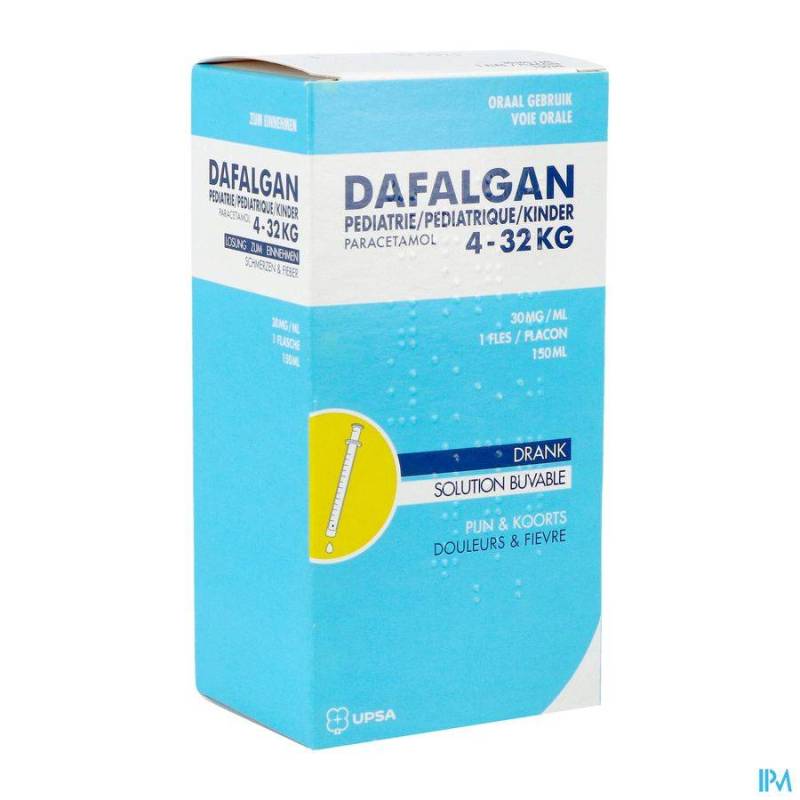 Dafalgan Pediatrie Siroop 30mg/ml 150ml