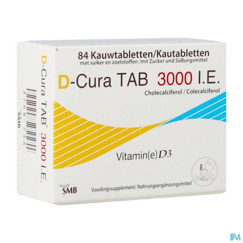 D-CURA TAB 3000 KAUWTABLETTEN 84