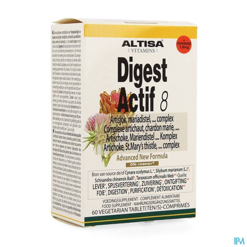 ALTISA DIGEST ACTIF 8 ARTISJOK COMPLEX Tabletten 60