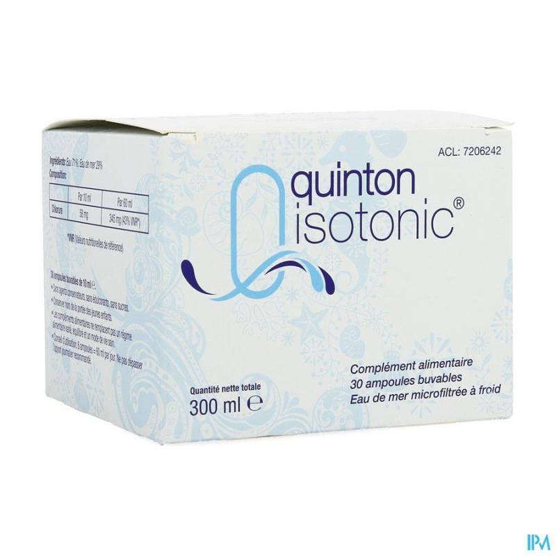 QUINTON ISOTONIC AMP 30X10ML