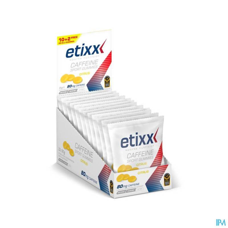 ETIXX CAFFEINE SPORT GUMMIES 12X30G