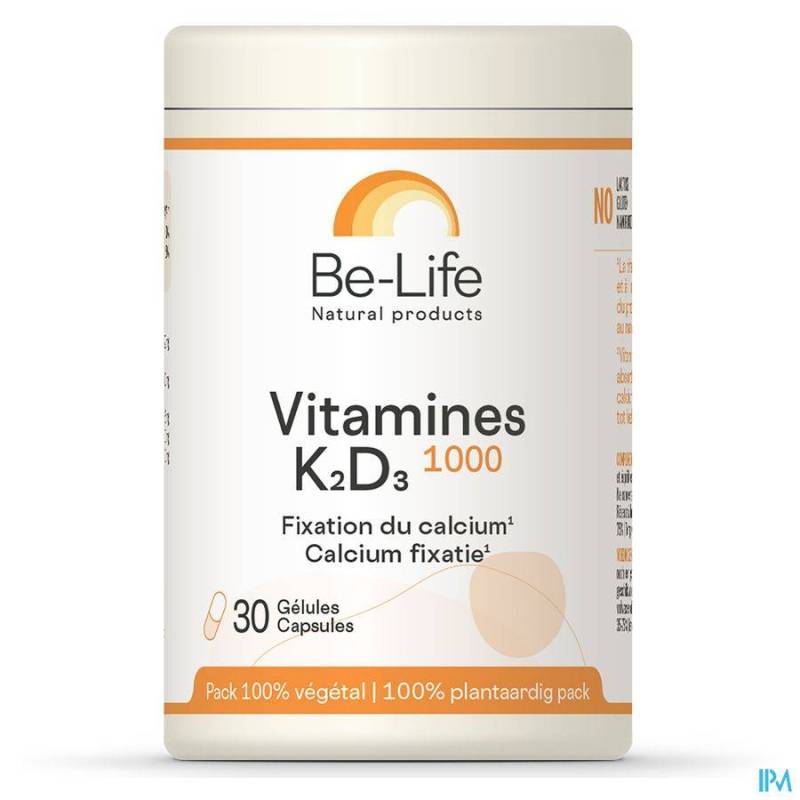 VITAMINES K2 D3 1000 BE LIFE CAPS 60