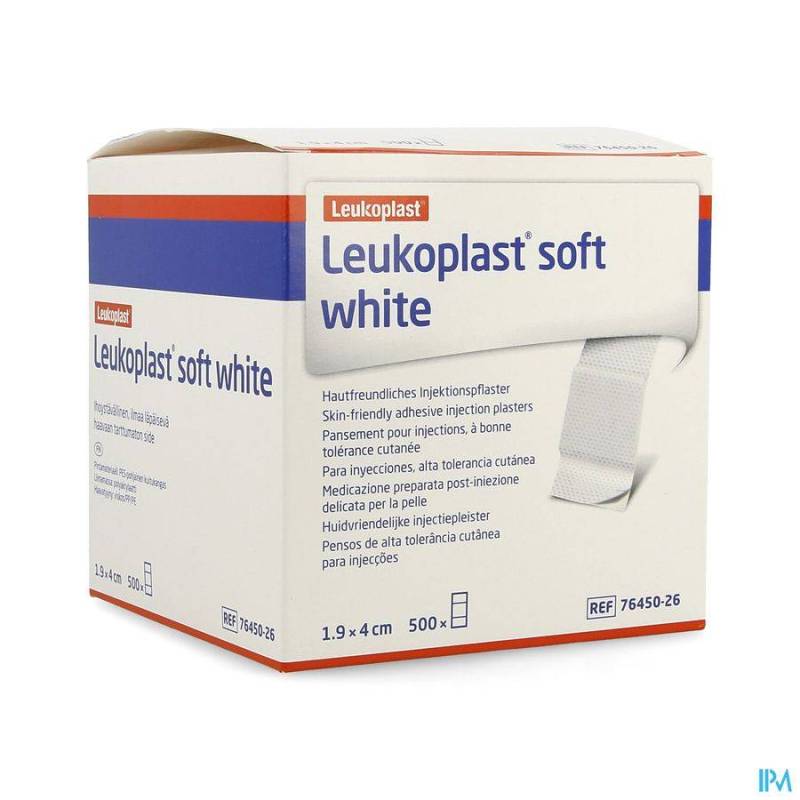 LEUKOPLAST SOFT WHITE INJ 19X40MM 764502