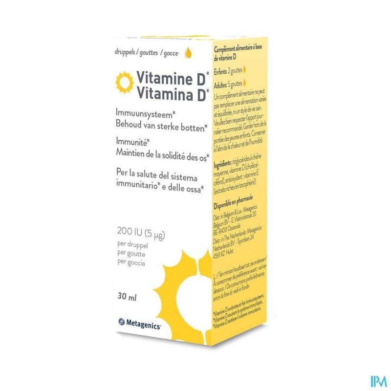 VITAMINE D3 LIQUID 30ML 25777 METAGENICS