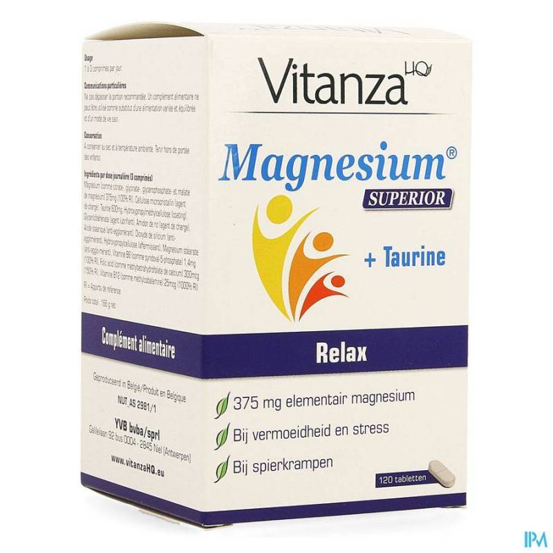 Vitanza HQ Magnesium Superior + Taurine 120 Tabletten