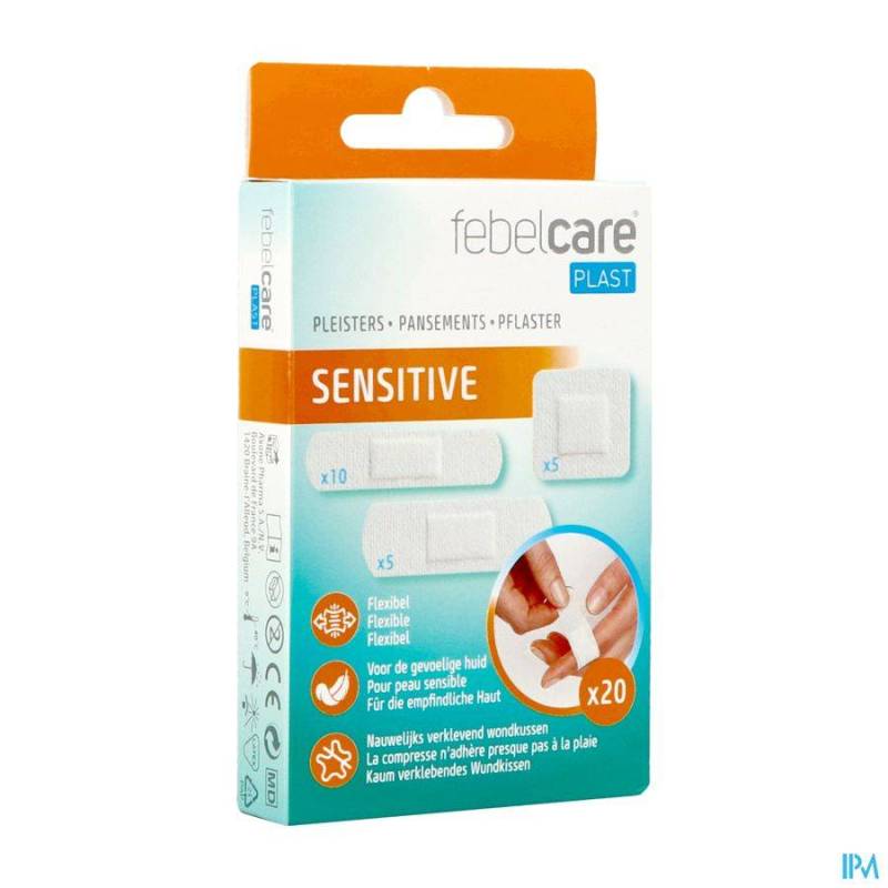 FEBELCARE PLAST SENSITIVE MIX 20 ST