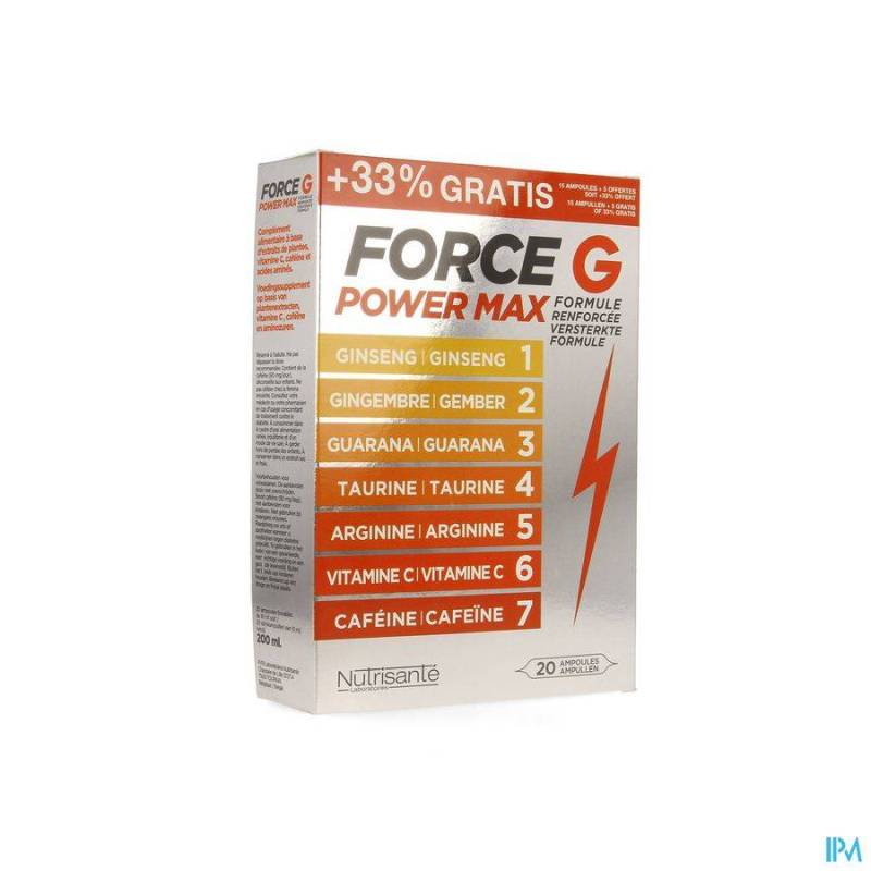 FORCE G POWER MAX LOT AMP 20