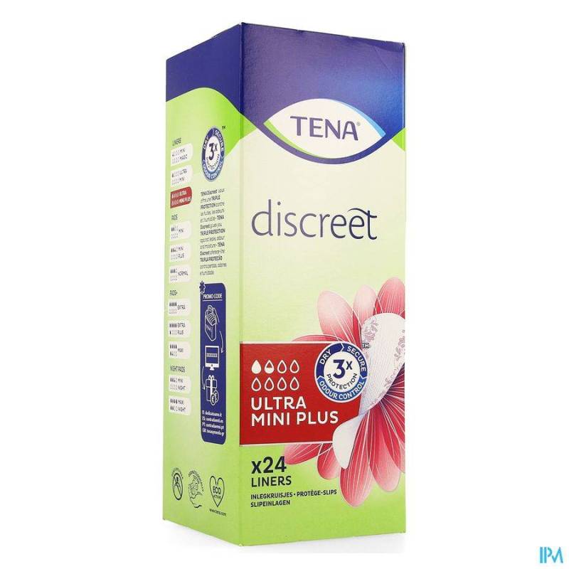 Tena Discreet Ultra Mini Plus 24 Inlegkruisjes