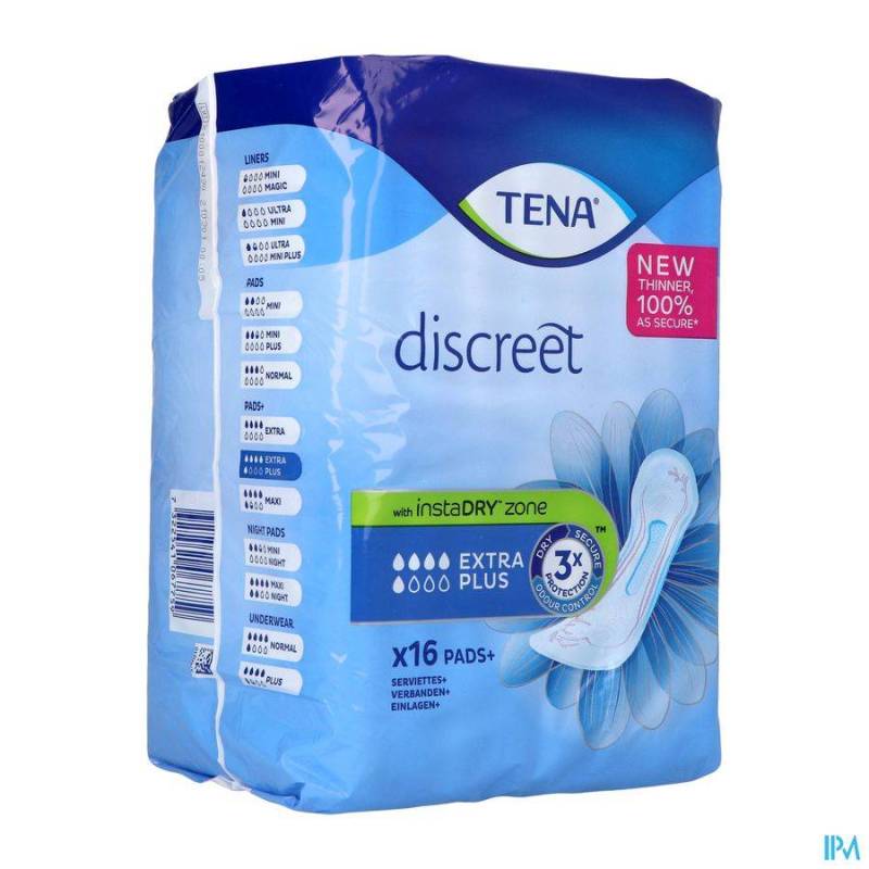 TENA DISCREET EXTRA PLUS 16
