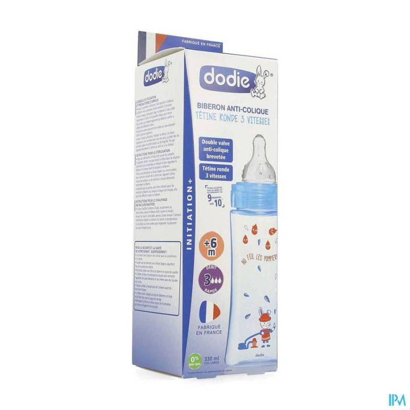 DODIE ZUIGFLES INITIATIE+ BLAUW BRANDWEERMAN 330ML
