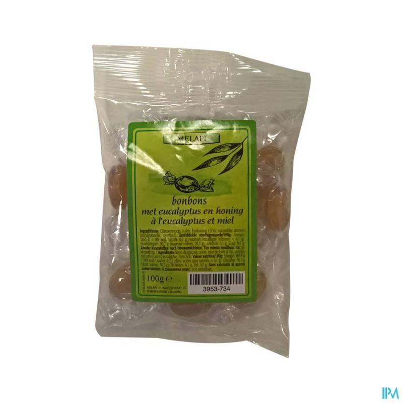 Melapi Bonbons Eucalyptus/ Honing 100g