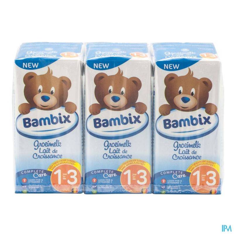 BAMBIX GROEIMELK NATUUR 1-3J 3X200ML