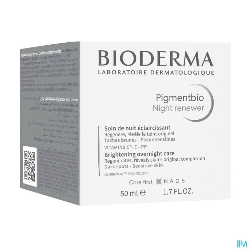 BIODERMA PIGMENTBIO NIGHT RENEWER POT 50ML