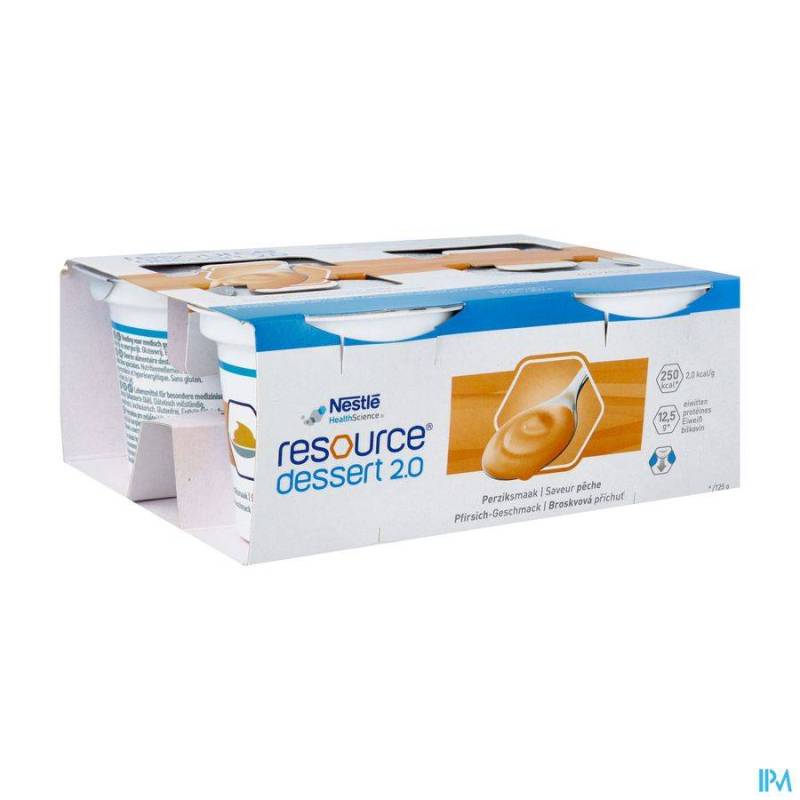 RESOURCE DESSERT 2.0 PERZIK 4X125G