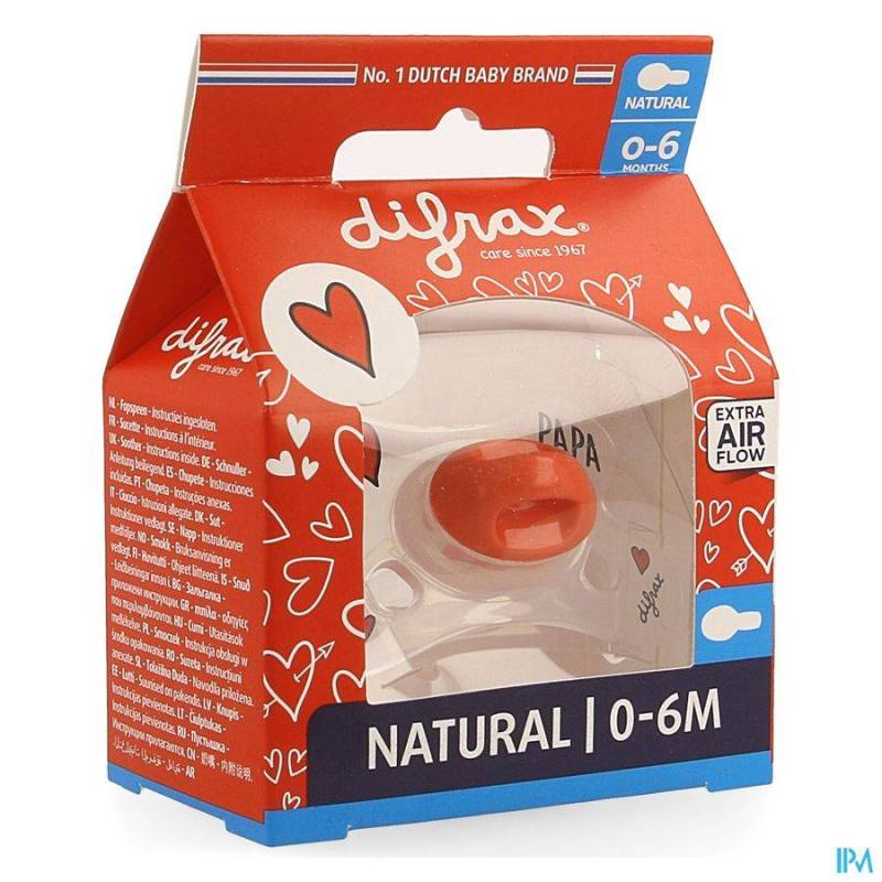 DIFRAX FOPSPEEN NATURAL 0-6M I LOVE