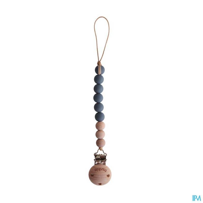 Mushie Fopspeenketting Iron 1 Stuk