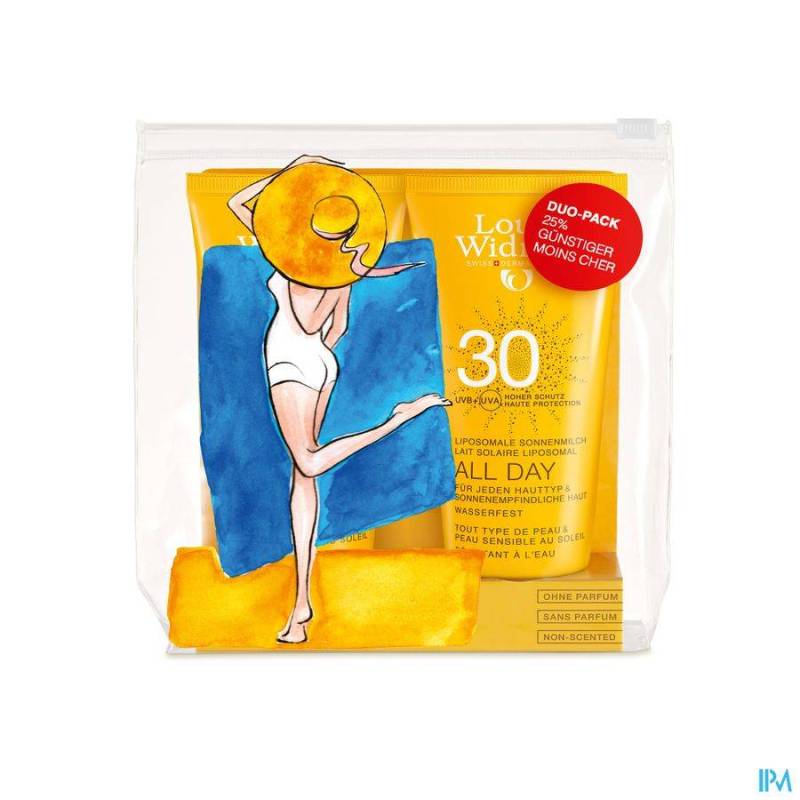 WIDMER ALL DAY 30 DUO N/PARF TUBE 2X100ML