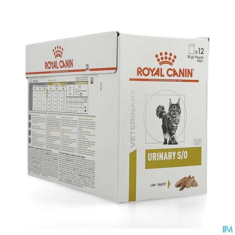 ROYAL CANIN VDIET FELINE URINARY S/O LOAF 12X85G