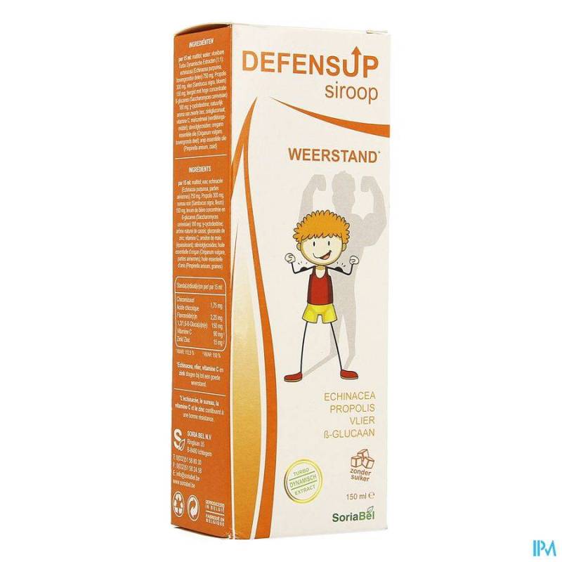 Soria Defensup Siroop Sterke Weerstand 150ml NF