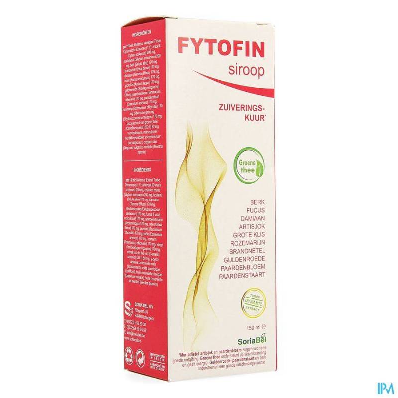 Soria Fytofin Siroop Zuiveringskuur 150ml NF