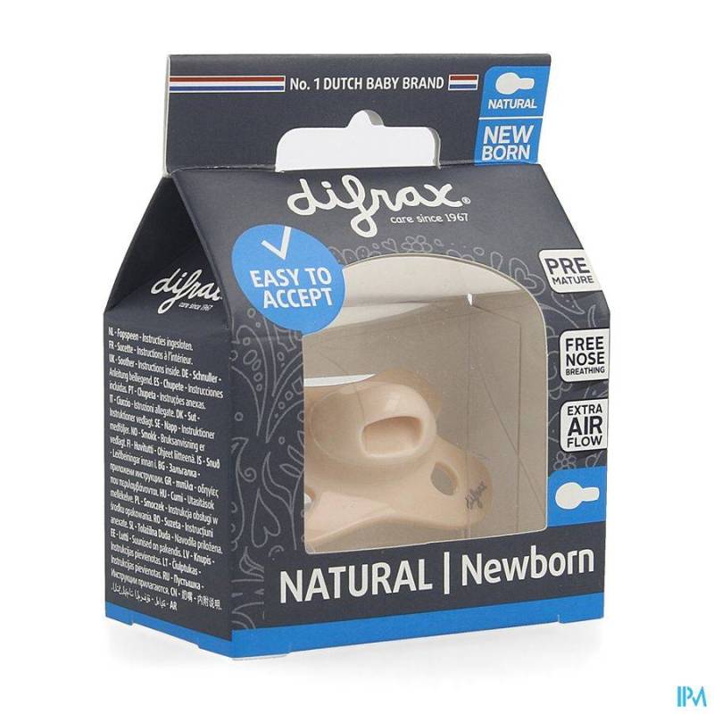 DIFRAX FOPSPEEN NATURAL NEWBORN UNI ROZE