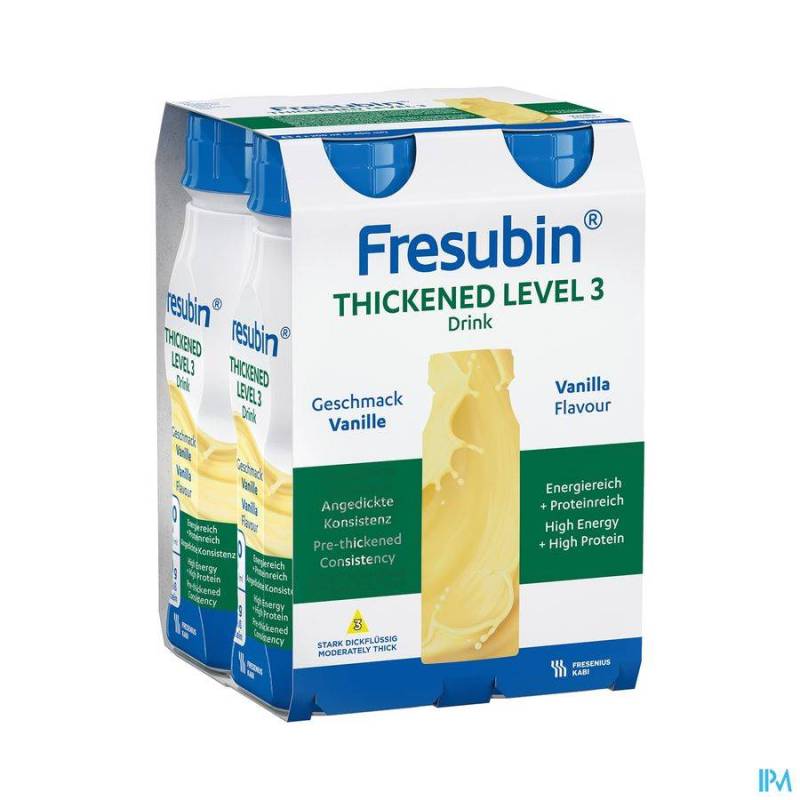 FRESUBIN THICKENED LEVEL 3 DRINK VANILLE 4X200ML