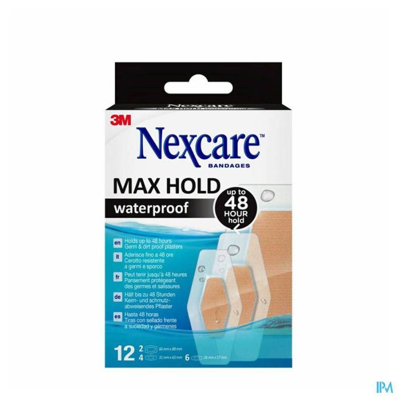 NEXCARE 3M MAXHOLD WTP ASSORTIMENT 3 MATEN 12