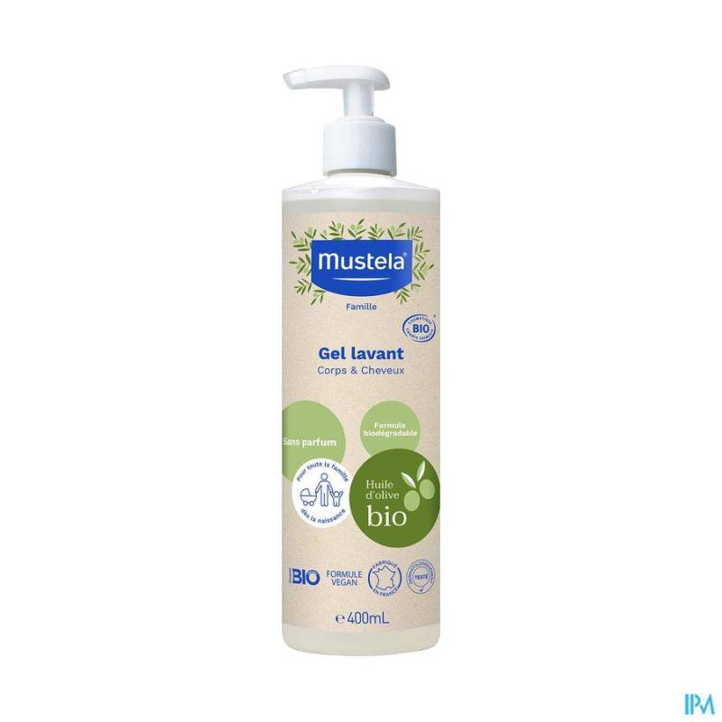 MUSTELA BIO WASGEL 400ML
