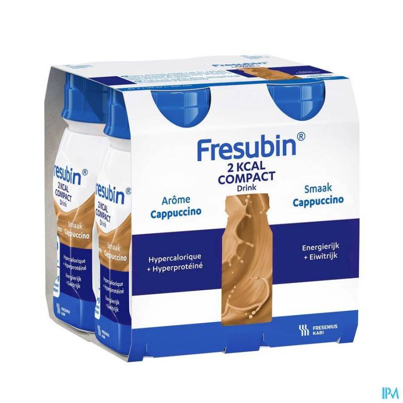 FRESUBIN 2KCAL COMPACT DRINK CAPPUCCINO Flacon 4X125ML