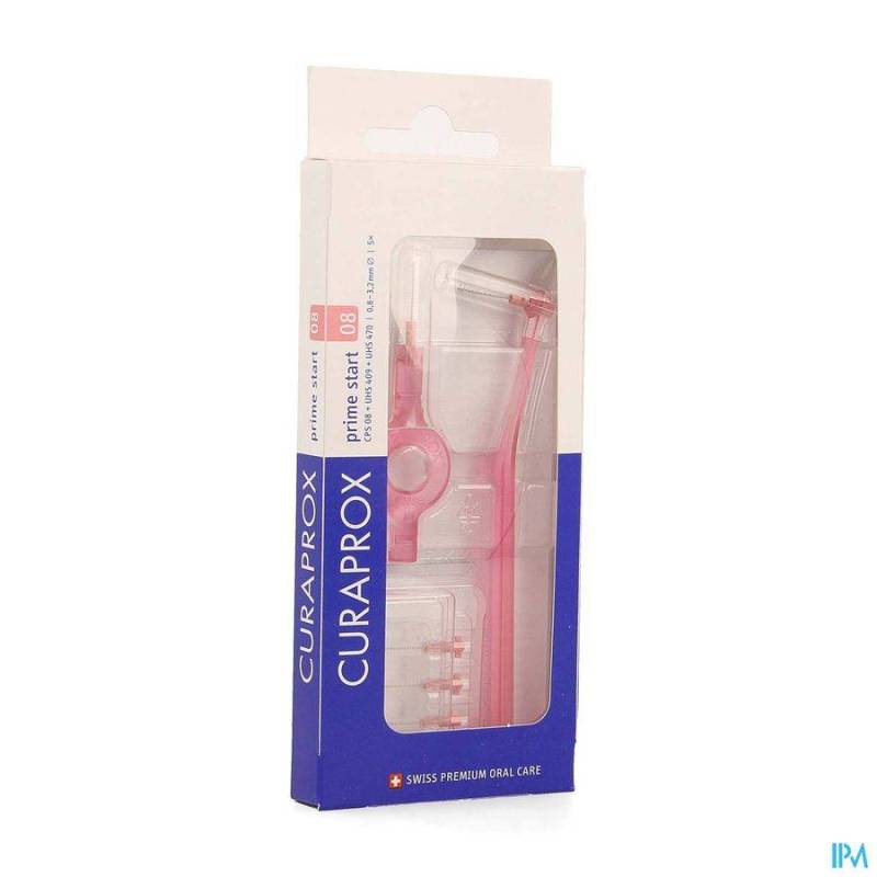 CURAPROX CPS 08 PRIME START ROZE 3,2MM 5+2 HOUDER
