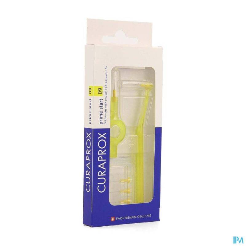 CURAPROX CPS 09 PRIME START GEEL 4MM 5+2 HOUDER