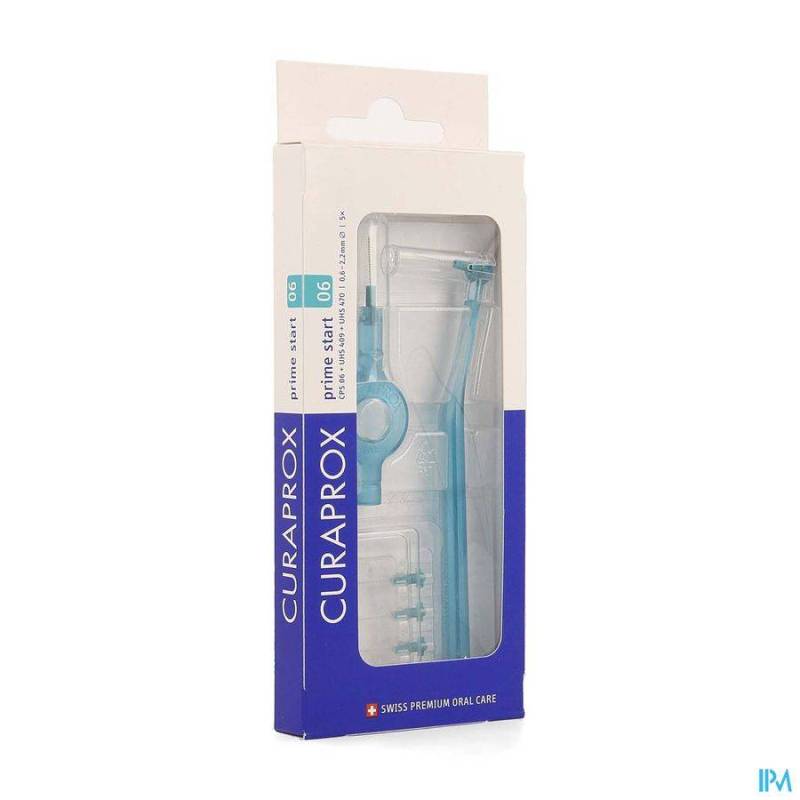 CURAPROX CPS 06 PRIME START TURQ. 2,2MM 5+2 HOUDER