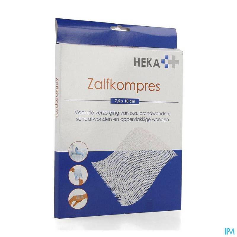 HEKAPRES ZALFKOMPRES 7,5X10CM 6