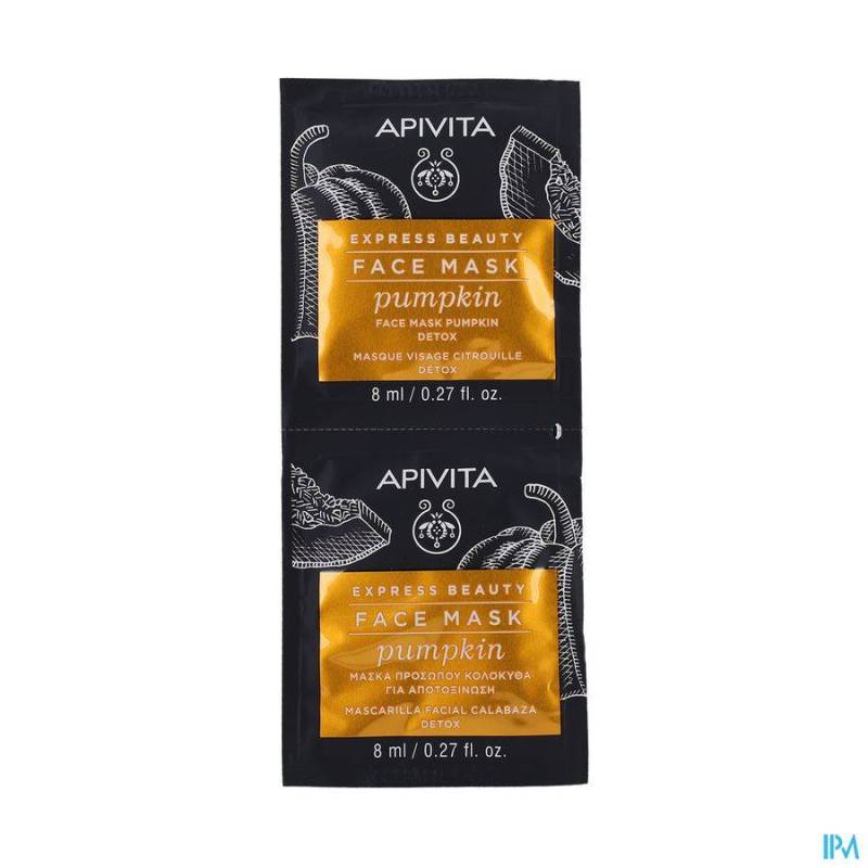 APIVITA EXPRESS BEAUTY FACE MASK PUMPKIN DET.2X8ML
