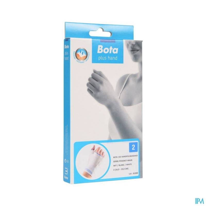 BOTA SERRE-POIGNET-MAINPOUCE 105 WHITE N2