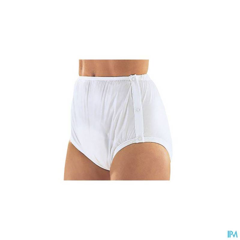 SUPRIMA 1222 SLIP PVC/PES DRUKKNOPEN ZIJ WIT T36