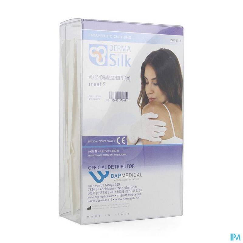 DERMASILK VERBANDHANDSCHOEN SMALL 3PAAR 3017263