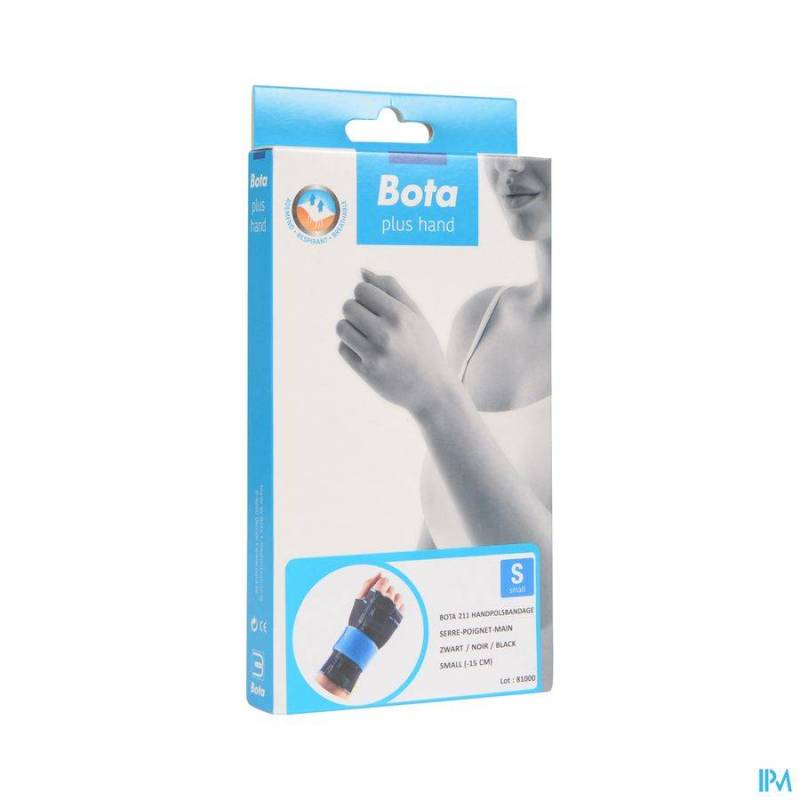 BOTA HANDPOLSBAND 211 BLACK UNIVERSEEL S