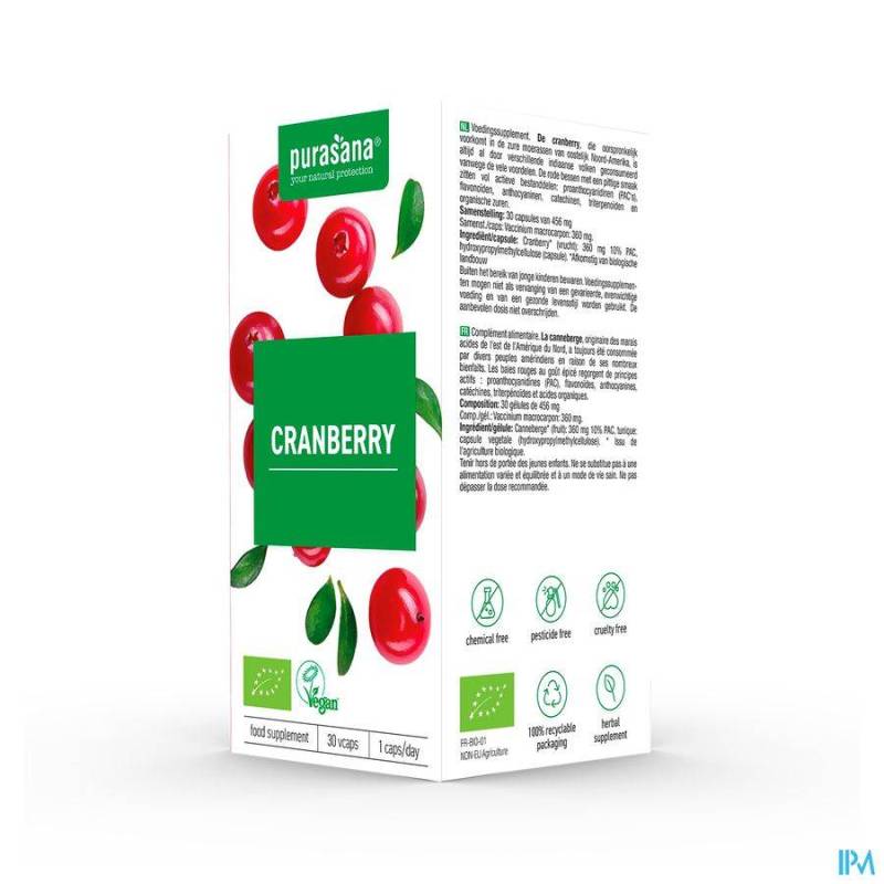 PURASANA CANNEBERGE BIO CAPS 30
