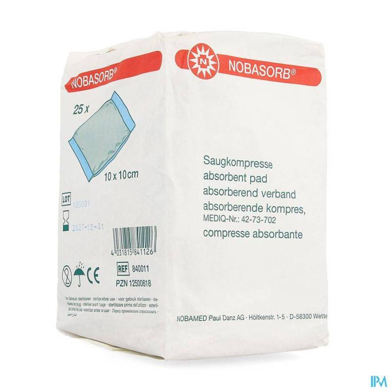 NOBA CP ABSORBANT N/STER 10CMX10CM 25 9340920