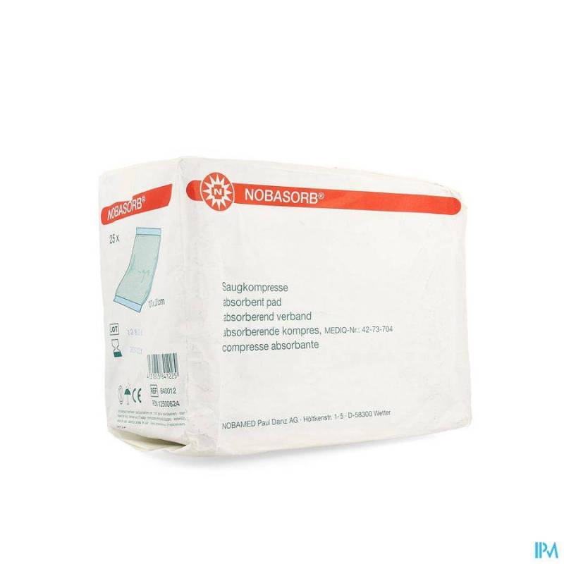 NOBA ABSORBENT PAD N/STER 10CMX20CM 25 9340925