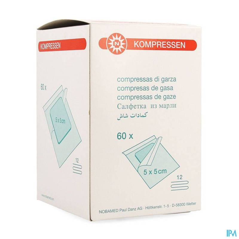 NOBA KP STERIEL 12PL 5,0CMX 5,0CM INDIV.60 9320190