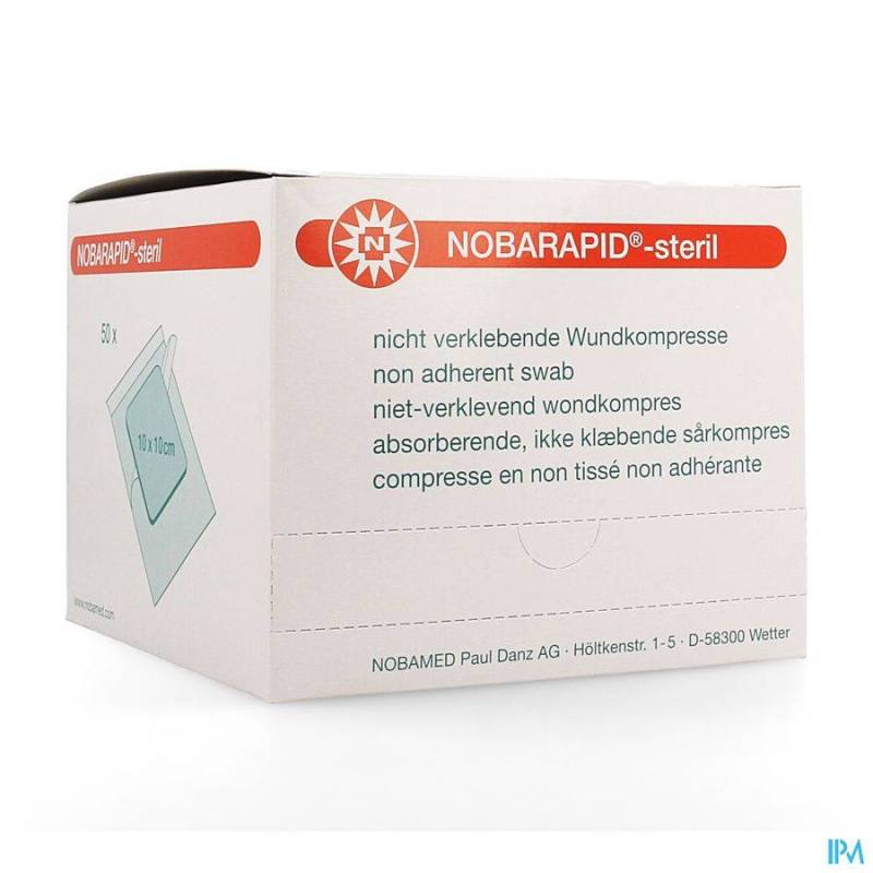 NOBA NOBARAPID SET STERIEL 10,0X10,0CM 50 9320392
