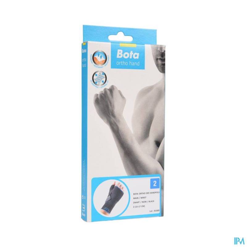 BOTA ORTHO SERRE POIGNET MAIN 505 NOIR N2