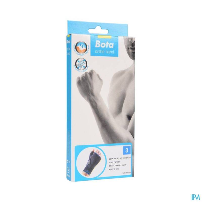BOTA ORTHO HANDPOLSBANDAGE 505 ZWART N3