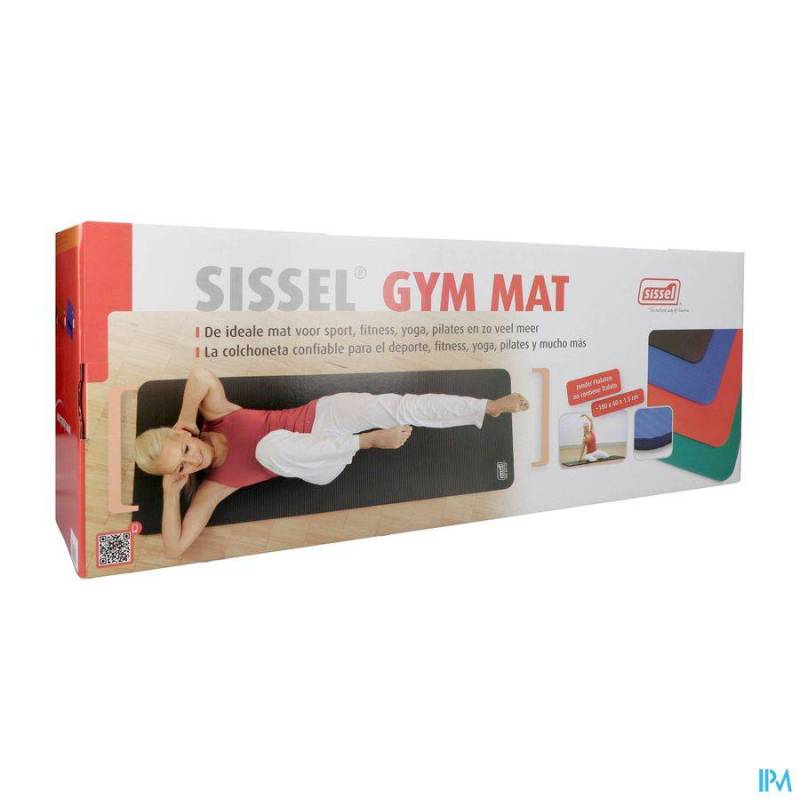SISSEL GYM MAT 180X60X1,5CM GRIJS