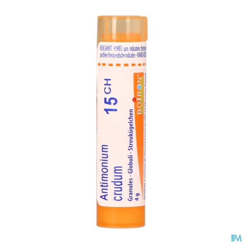 ANTIMONIUM CRUDUM 15CH GR 4G BOIRON