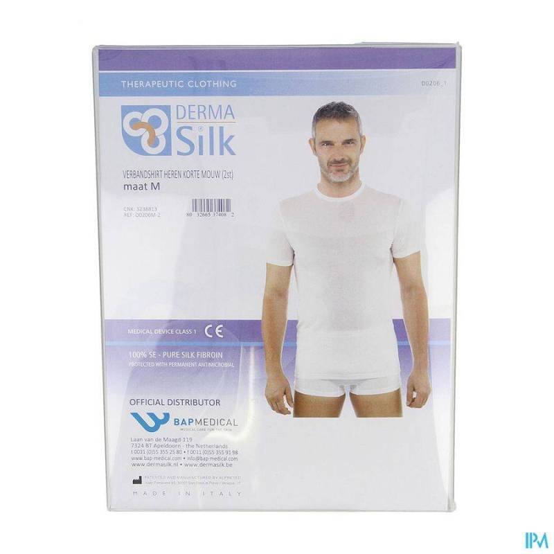 DERMASILK VERBANDSHIRT MAN KORTE MOUW M 2 3017220